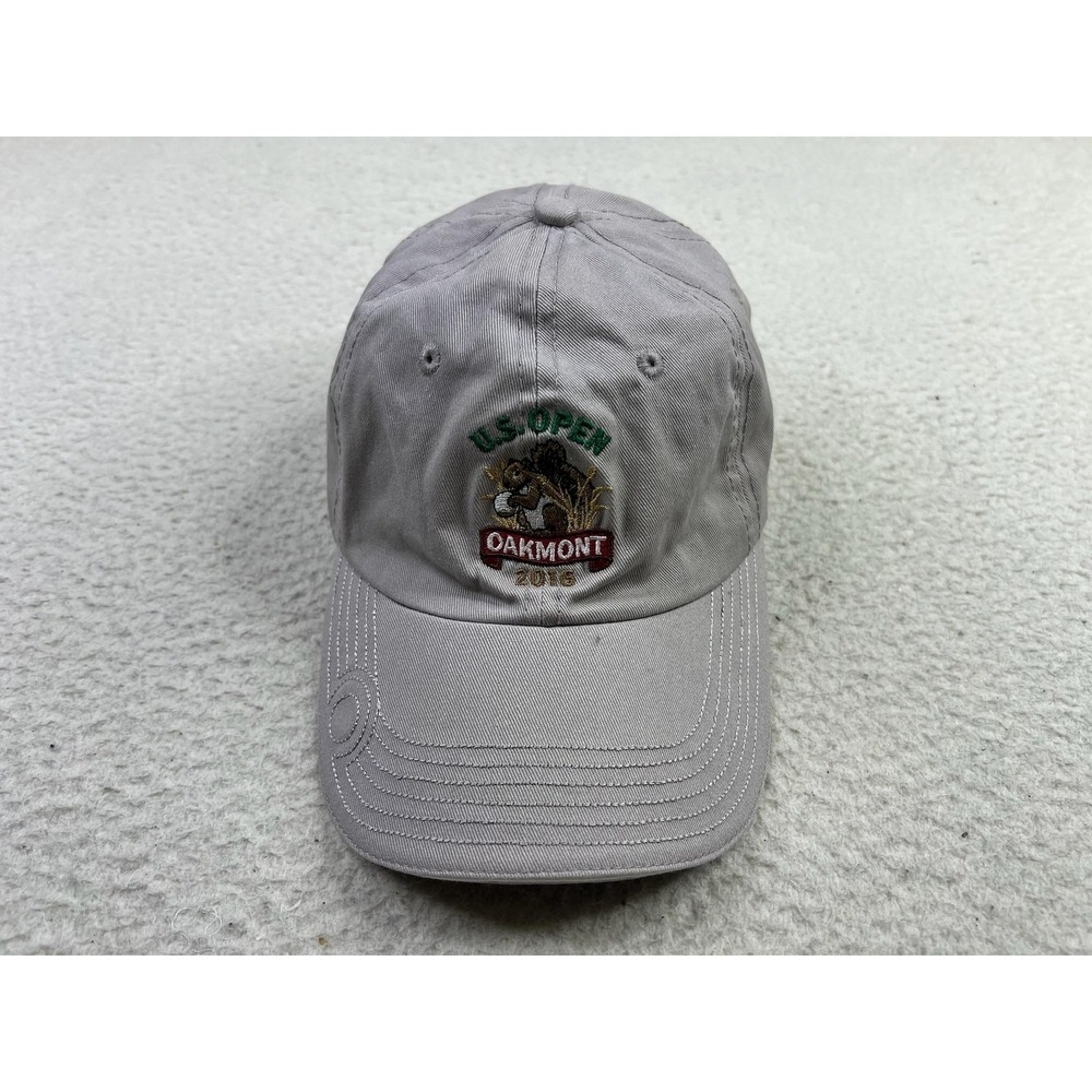 US Open Oakmont 2016 Hat Cap Strap Back Mens One Size Gray Golf USGA Member